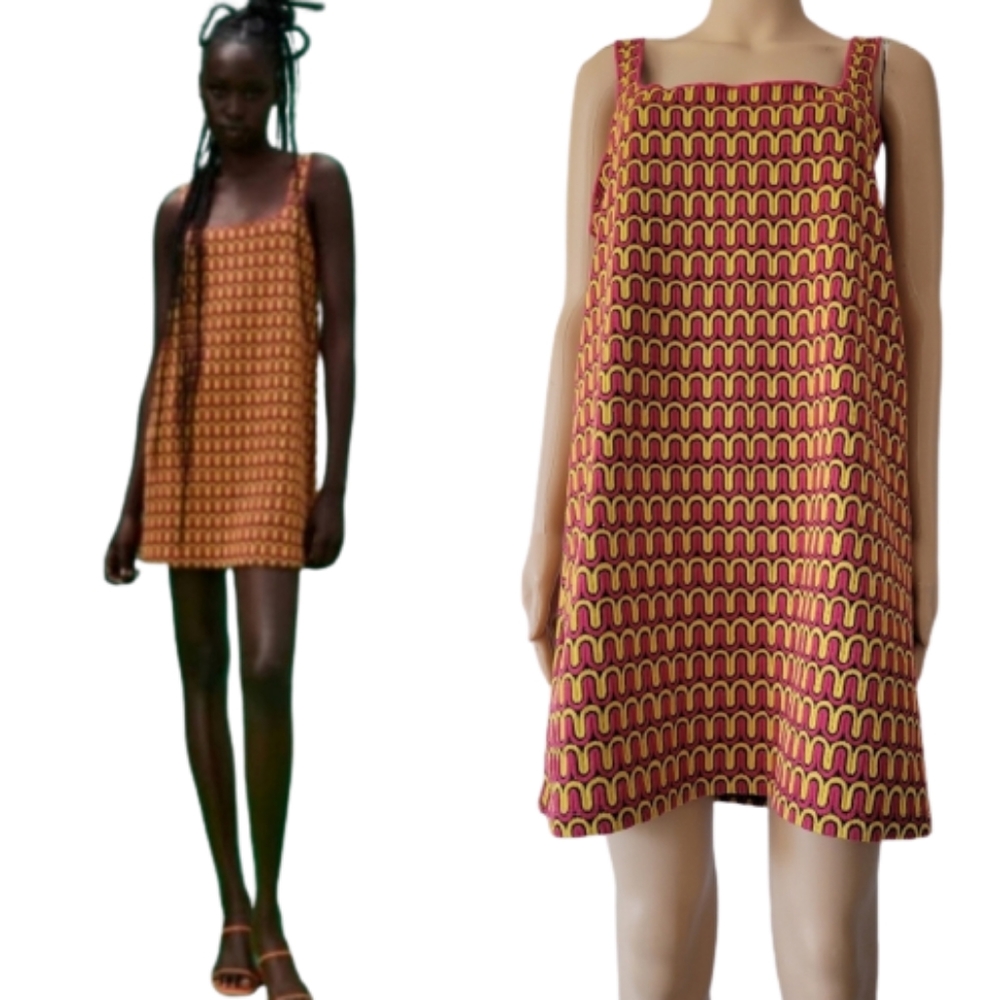 Zara Rare Retro Knit Tank Top Dress
